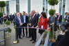 Inauguration des installations de l'OIEau - Coupure du ruban par les représentants officiels